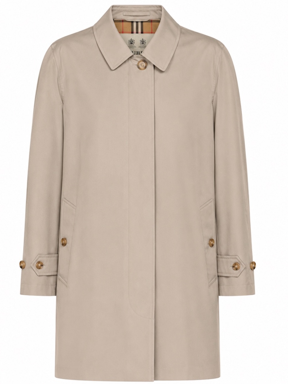 NWT Burberry Pimlico Cotton Garbadine Car Coat Soft Fawn Rain Coat IT50 US40